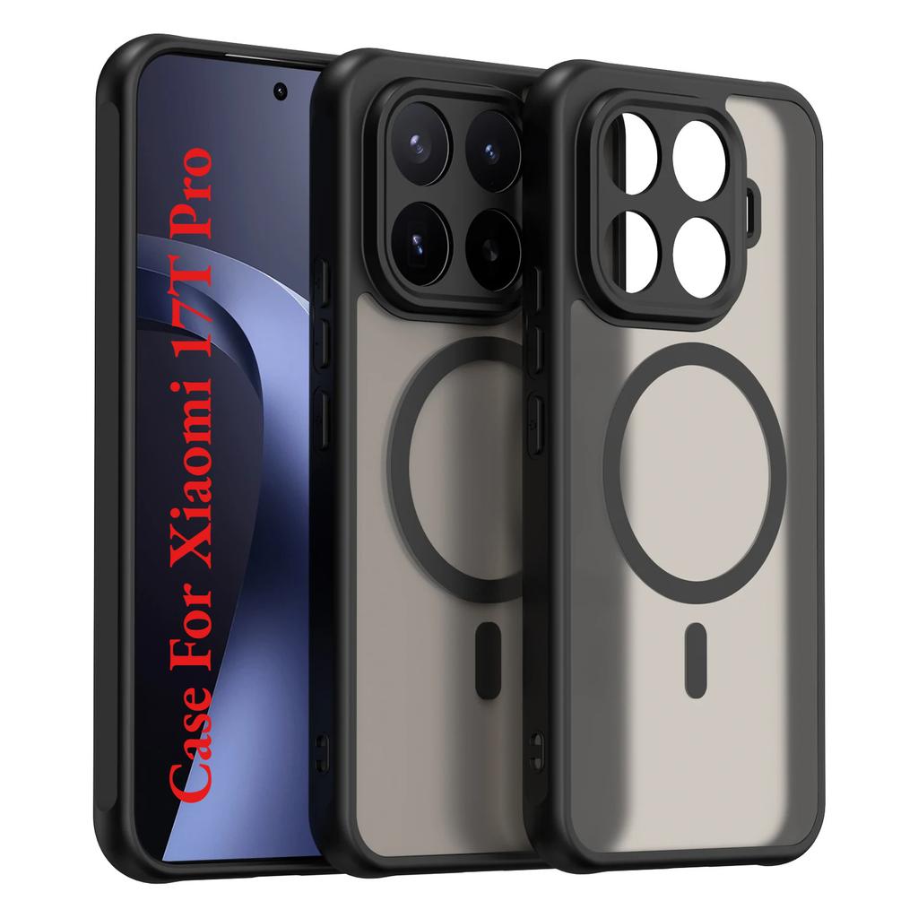 Luxus Durchsichtig Für Magsafe Hülle Für 17T 15T Pro Poco M8 X8 Pro Max Magnetische Armor Abdeckung Für Redmi Note15 Pro Plus