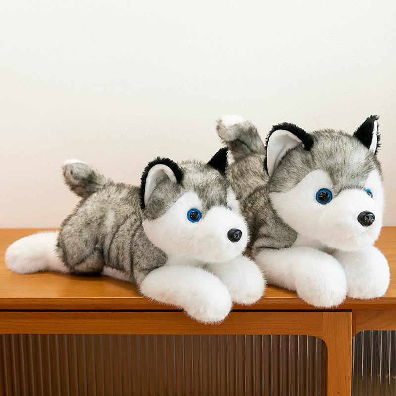 New Simulation Husky Doll Plush Toy Erha Throw Pillow Doll Children's Doll Birthday Gift Girl