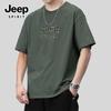 JEEP SPIRIT Men's Heavyweight Cotton Short Sleeve T-Shirt