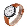 Men Watch Men's Fashion Quartz Watch Movement Black Leather Sports Clock Business Dress Watches