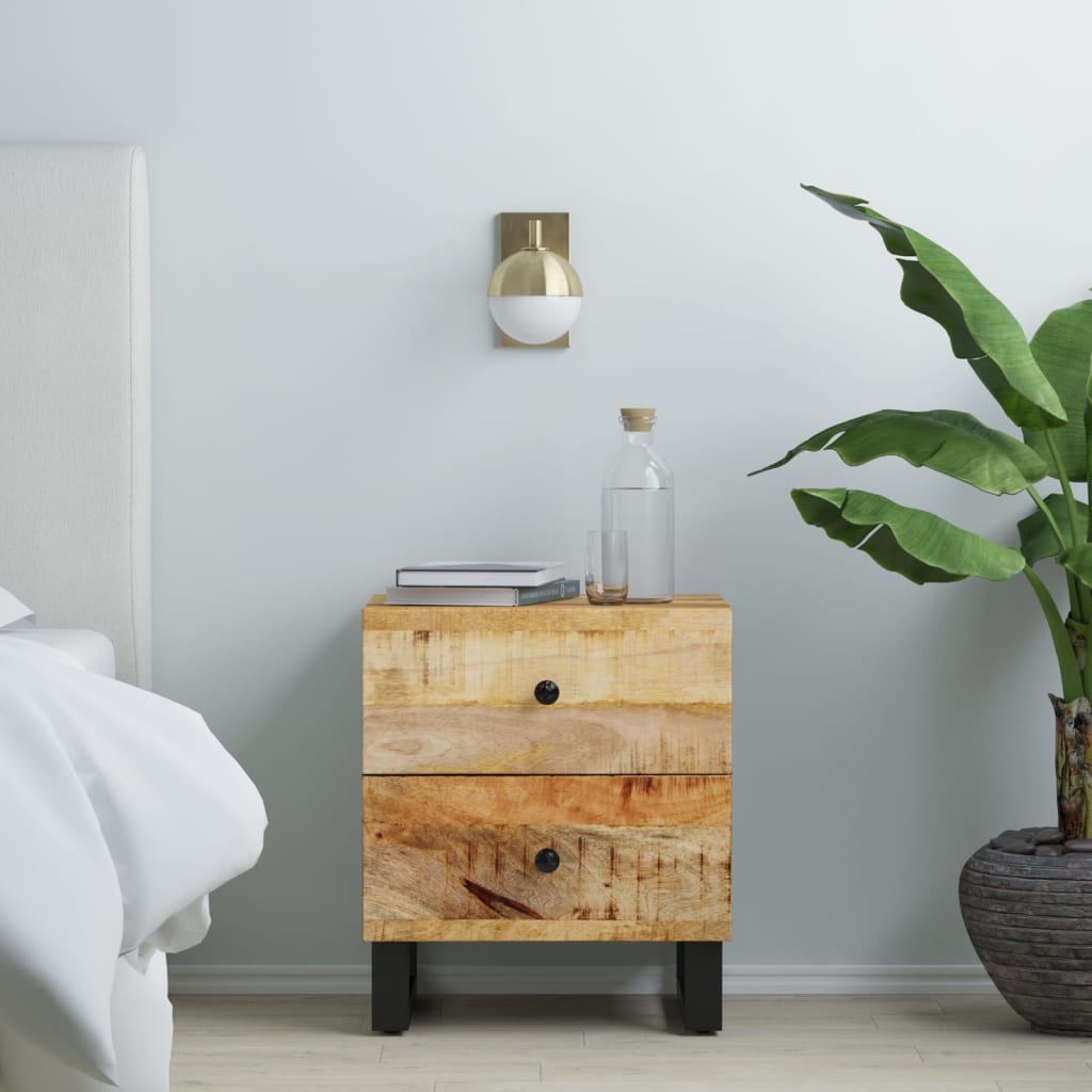Nightstands (2 pcs) 40 x 33 x 46 cm Solid Mango Wood