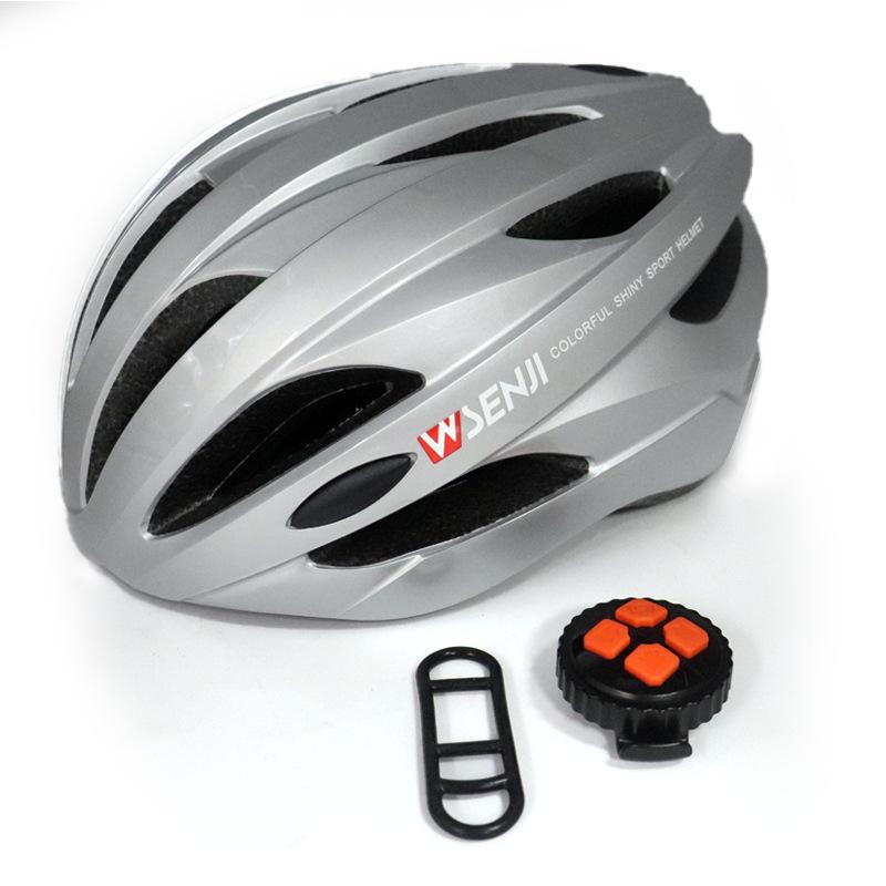 Bike Ride Turning Warning Light Helmet Mountain Bike Night Ride Tail Light Colorful Glowing Helmet