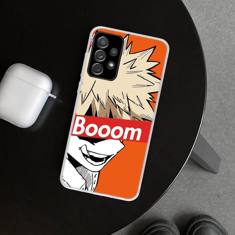 MHA Bakugou Katsuki Phone Case Cover for Samsung Galaxy A12 A22 A32 A52 A72 A02S A51 A50S A31 A20S A10S Note 20 Ultra 10 Plus Ga