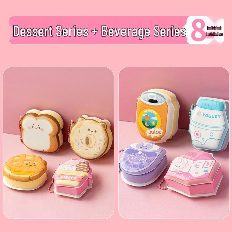 Mini Bean Decompression Sticky Notes: Cute Pocket-Size Pinch Memo Pad