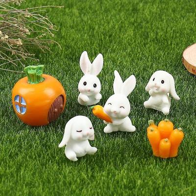 Rabbits Miniature Decor Items Set for Unique Gift,Home,Living Room,Office,Restaurant Decor,Showpiece,Perfect Valentine Decoration Items