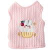 Winter knitted warm double-layer vest autumn and winter thickened vest side open buckle two feet dog pet clothing cat clothes