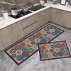 Stylish Non-Slip Kitchen Floor Mats: Dirt-Resistant, Water-Absorbing, Oil-Absorbing, Long Combination Set