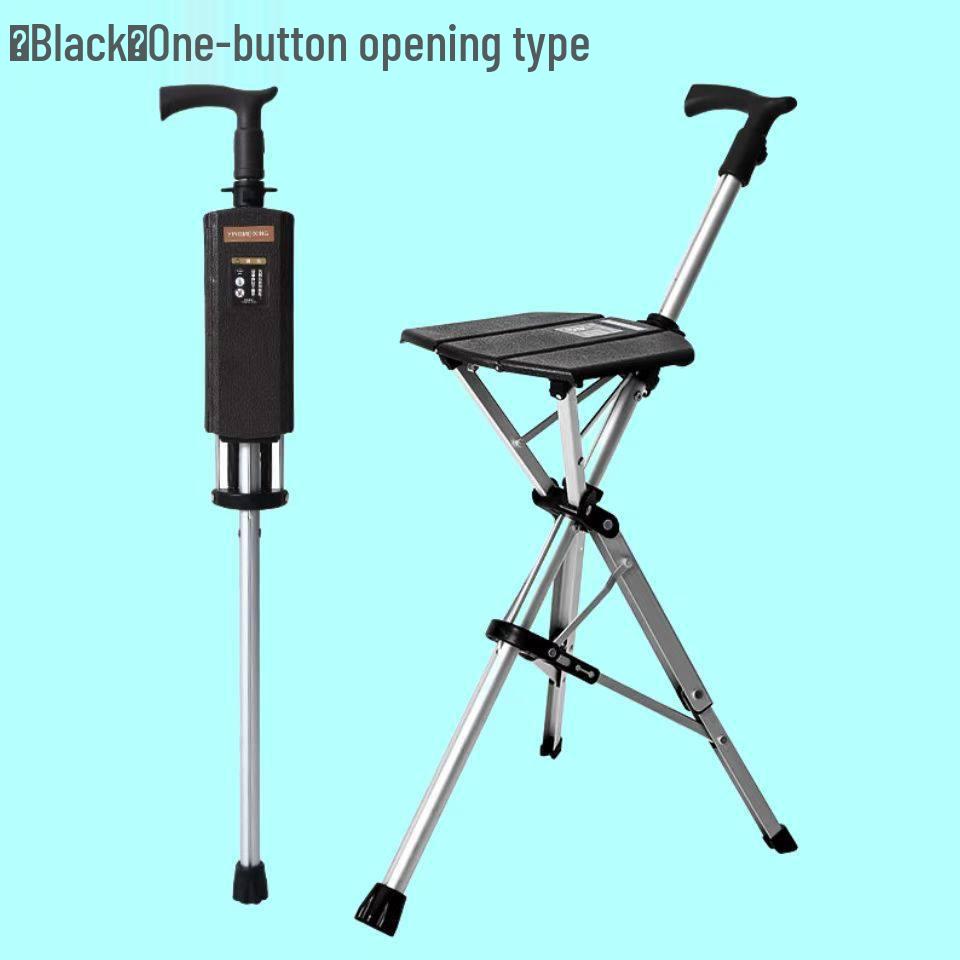 Falie Foldable Retractable Cane Chair for Seniors