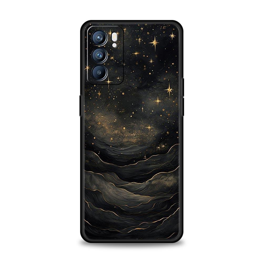 Fashion Starry Sky Stars Phone Case For Oppo Reno 13 12 11 10 7 F Find X5 X6 A98 A80 A79 A78 A57 A54 A31 A17 Pro Soft TPU Cover