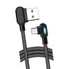 High Strength 90 Degree USB C Cable Reinforced Nylon Braided Cord Supports Quick Charge Ideal For Gaming And Daily Use