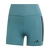 Adidas Optime 3-Stripes Climacool Brand Logo High-Waisted Moisture-Wicking Sports Shorts Women shorts JX2817