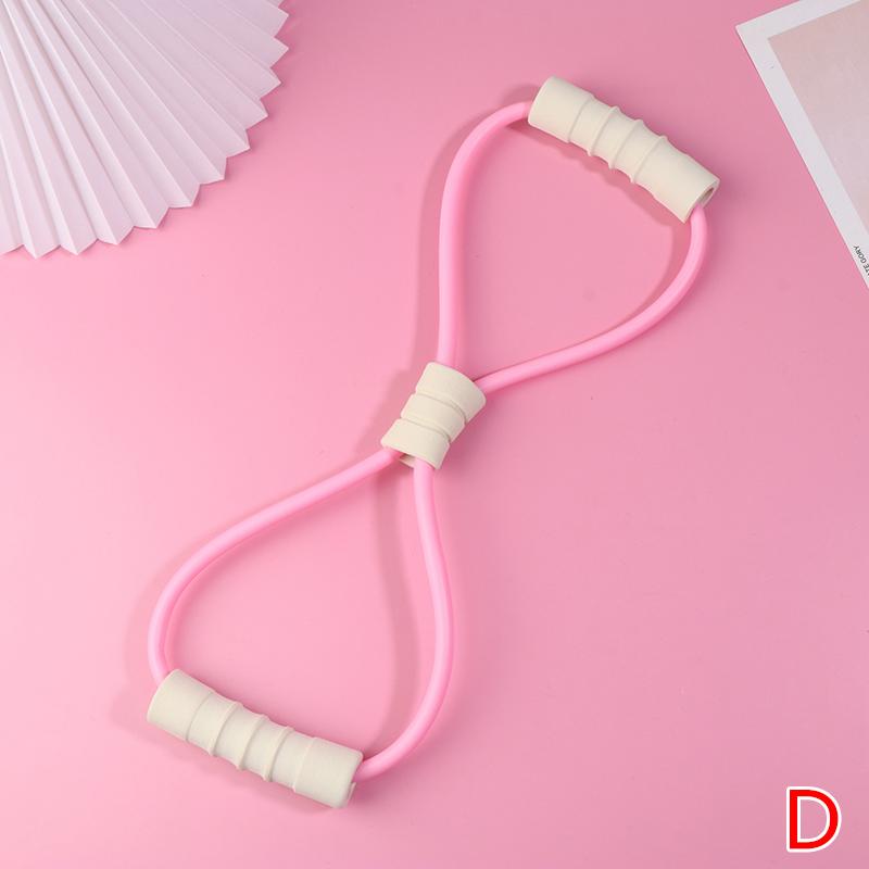 1Pc 8 Shape Tension Rope Yoga Resistance Band Home Gym Elastic Band Tpr Pull Rope Fitness Shoulder Neck Opening Chest Expander