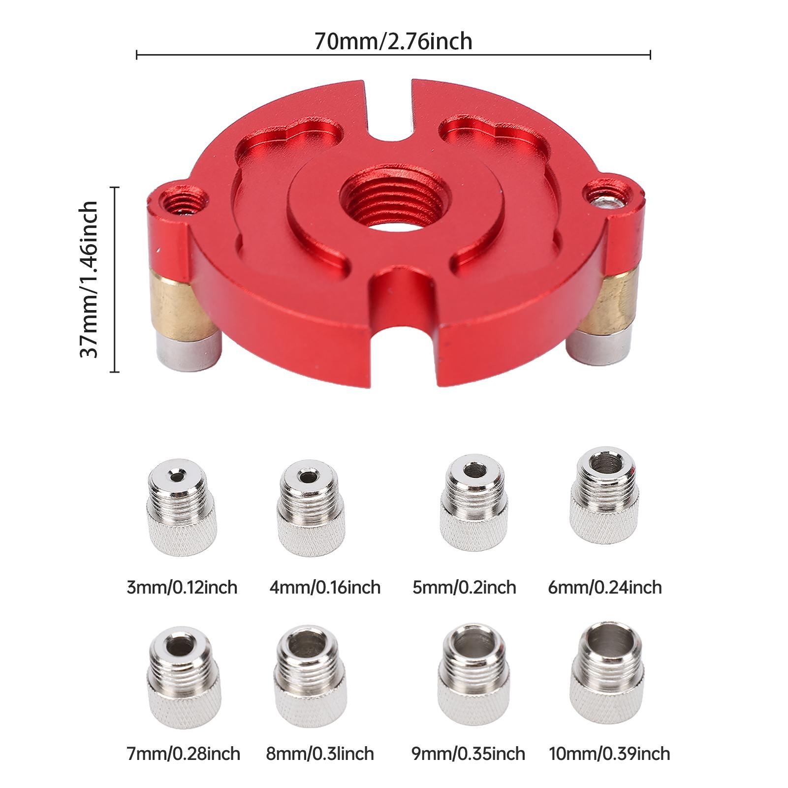 

Drill Guide Locator Self Centering Doweling Jig, Dowel Jig Drill Guide Woodworking Tool, Precision Drilling, Aluminum
