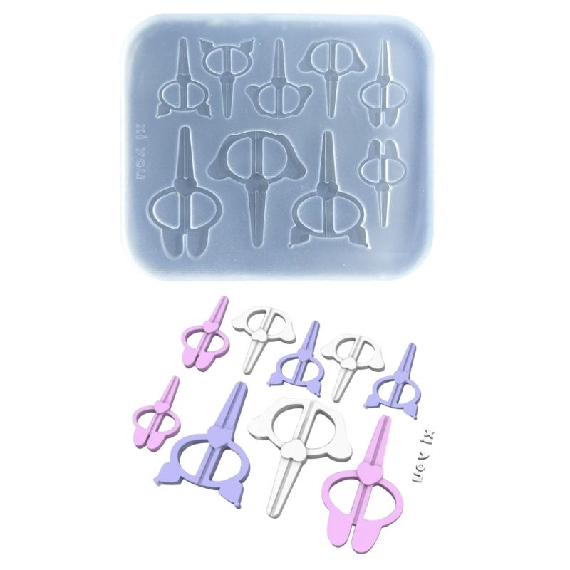 Fishbone /Scissors/ Devil Horn /Wings Quicksand Silicone Mold Hollow Epoxy Shaker Fillings Molds Epoxy Resin Filler Mold