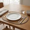 Rustic Bamboo Placemat Lightweight Kitchen Table Mat New Table Protection Mat  Dining Room Layout