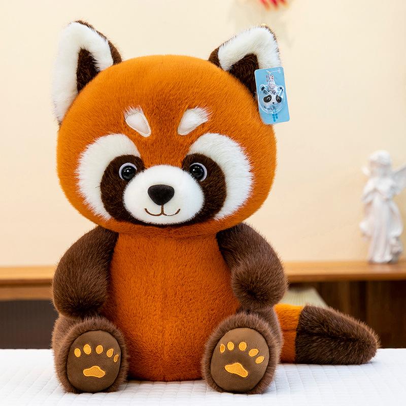 Cute Little Raccoon Plush Toy Cartoon Cute Panda Doll Simulate Sitting Doll Zoo Gift