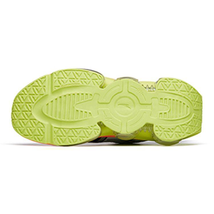 Anta Comfortable Sports Shock Absorbing Non-Slip Durable Low-Top Kids Running Shoes Kids sneaker Silver Black Green 312215555-7