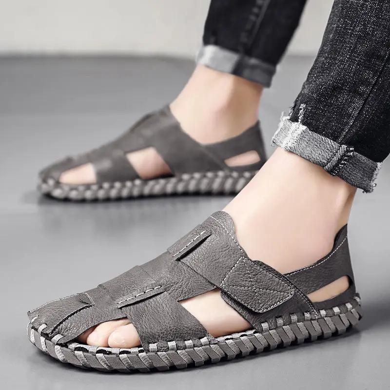 

Модная пляжная мужская обувь Роскошная 2025 Взрослая Японская Нескользящая Удобная Дизайнерская Дорогая Оптом Оригинальная Повседневная H 39 Мужская Сандалия 38