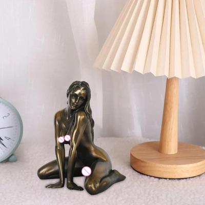 5 zoll Sexy Frau Statue Harz Nackte Weibliche Figur Statue Desktop Mädchen