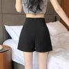 Women's Summer High-Waist A-Line Skirt Pants with Irregular Slits and Slim Design
