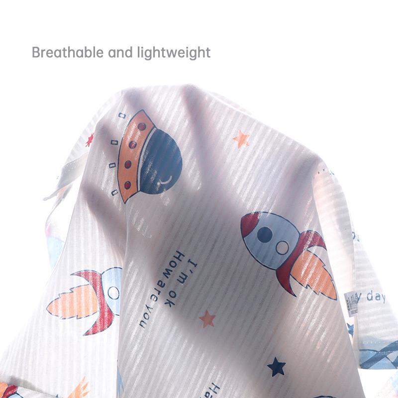 Popular In SummCottonSafe Baby Children Clothes Set Cute Cartoon Short Sleeve Home Pajama Set Sleepwear Soft Breathable