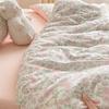 Pure Cotton Class A Maternal And Infant Grade Double-Layer Yarn Four-Piece Set, Summer Breathable Small Floral Dormitory Can Be Washed Without Pilling