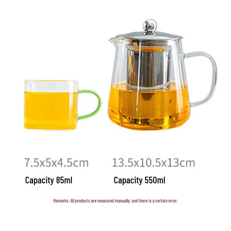 Shandianshui Thickened Heat-Resistant Glass Teapot with Infuser