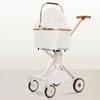 Lightweight Four-wheel Pet Stroller Foldable Cat Stroller Portable Multifunctional Carrying Basket Outdoor Travel Pet Supplies