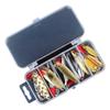 16-Piece Metal Feather Hook Lure Set for Freshwater & Saltwater Fishing - Ideal for Perch, Mandarin Fish, Sea Bass.