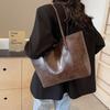Retro high-end large-capacity bag tote bag 2025 new simple commuter bag fashionable shoulder armpit bag