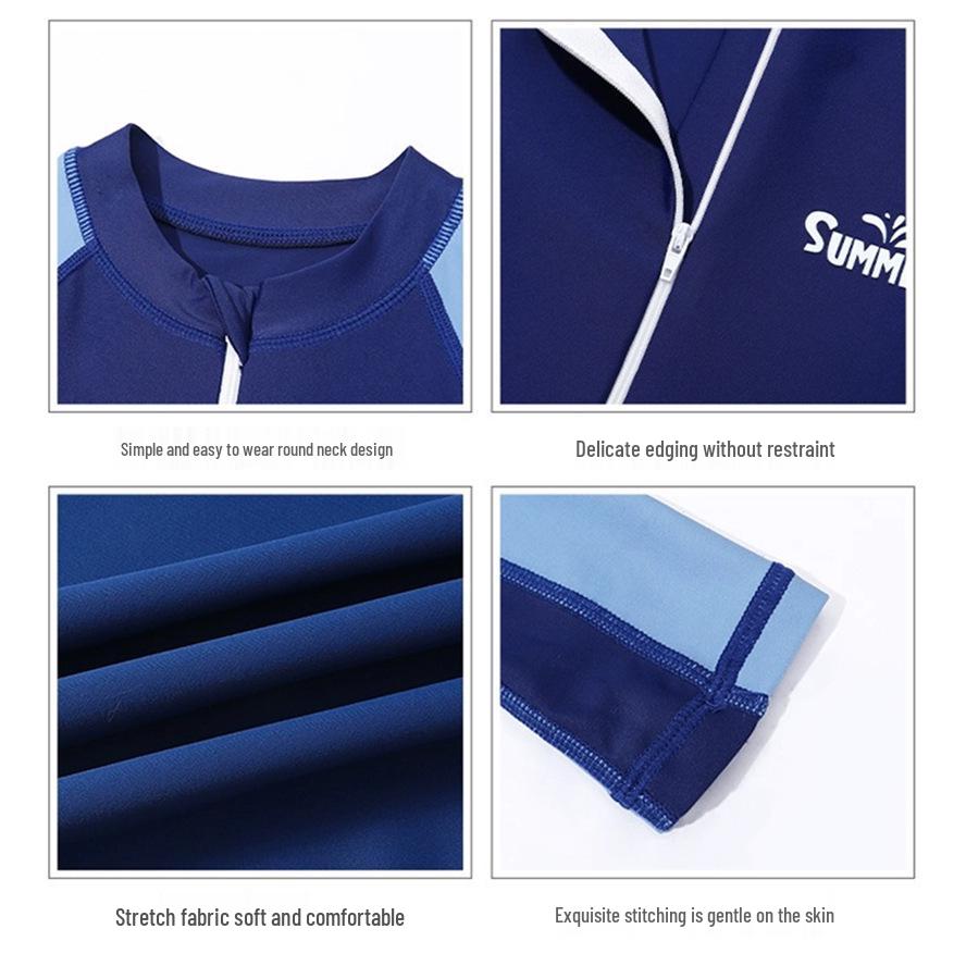 Langärmeliger Einteiler Badeanzug für Jungen