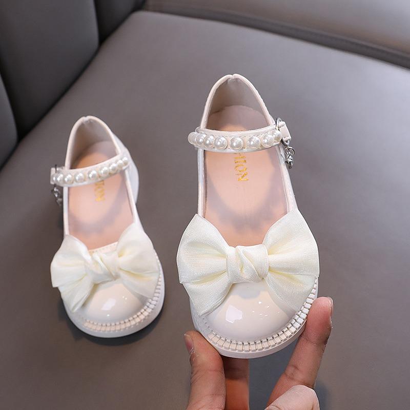 Spring/Autumn New Arrival Ladylike Baby Girl Children’s Princess Rhinestone Single Shoe Leather Shoes Dance Performance Shoes