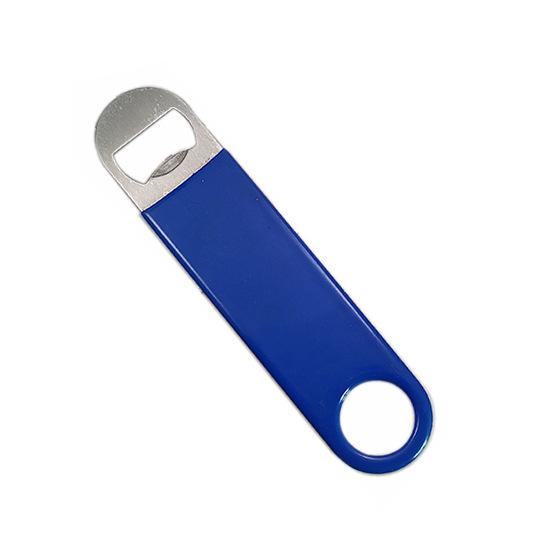 1Piece Bartender Bottle Opener Stainless Steel Beer Bottle Openers Rubber Flat Bottle Opener Heavy Duty Bar Opener YY048