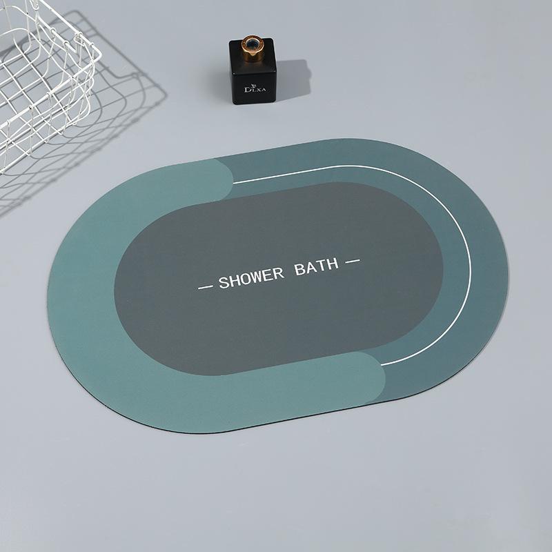 Nordic Minimalist Style Kitchen Floor Mat Bathroom Bathroom Door Mat Entry Door Mat Resistant To Dirty Diatom Mud Foot Mat