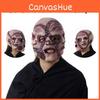 Halloween Party Latex Dreigesichtige Geistermaske Realistische Horror Gesichts Kopfbedeckung