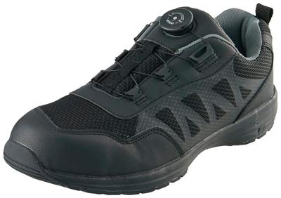 Safety Safetech Dial Steel Toe Work Cm [Mitsuuma] Shoes, Atop, System, Cap, Shoes, Men's, Black, 25.5