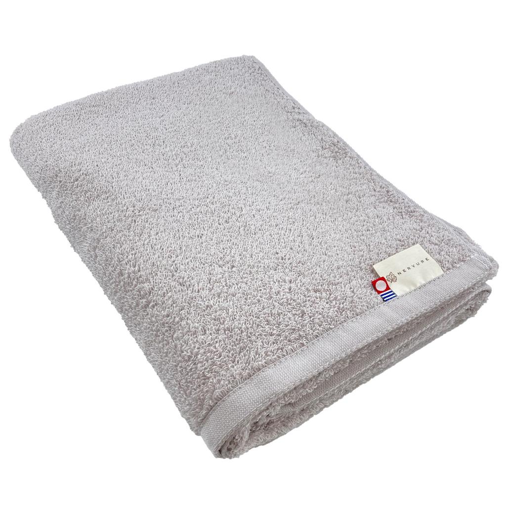 Imabari Towel Bath Towel Lien Premium Medium High Plain 1 Made in 70 x 130cm Set, Series, Quality, Thickness, Absorbency, Greige, Towel, Japan, 100%