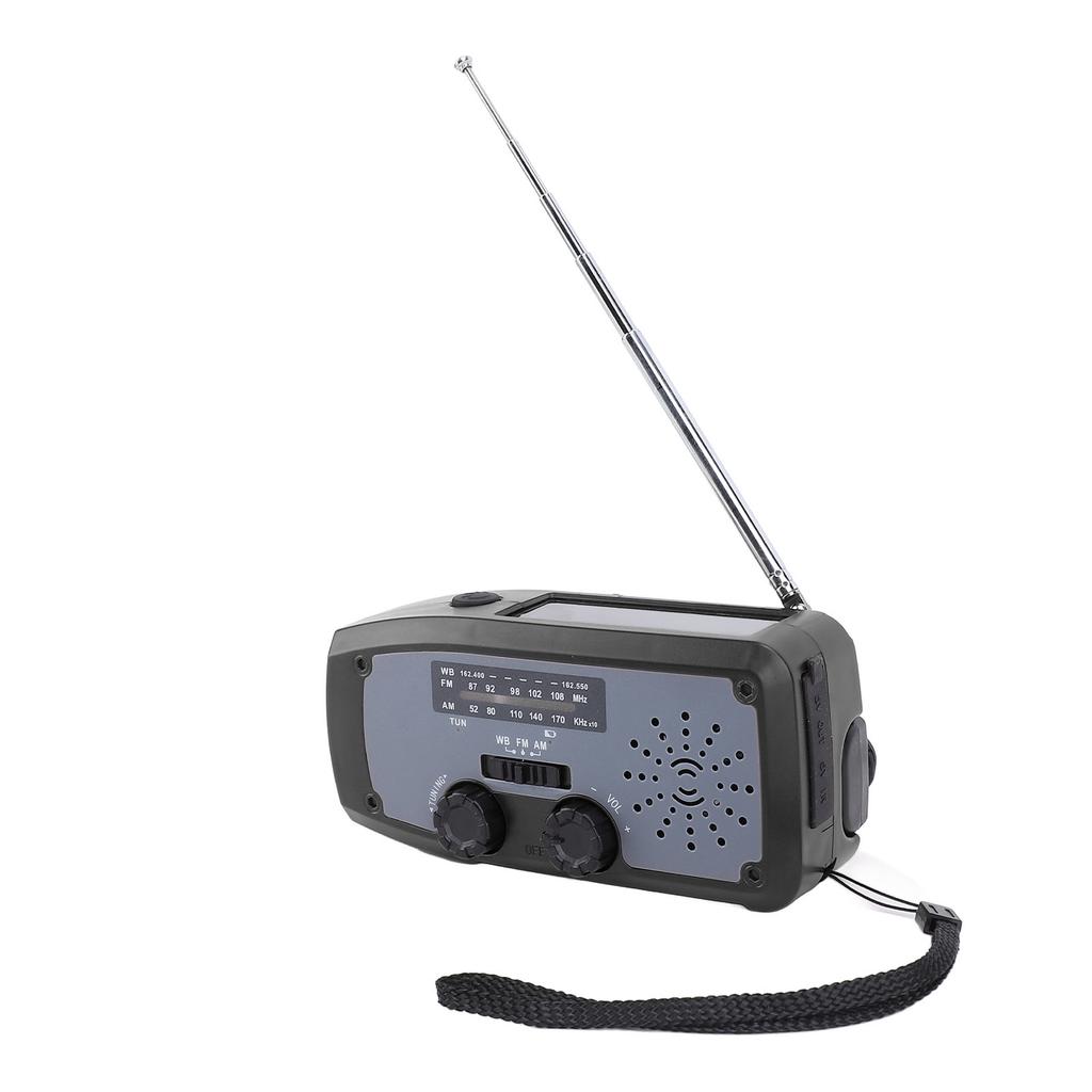Emergency Hand Crank Radio with LED Flashlight AM FM NOAA Portable Weather Radio with 2000mAh