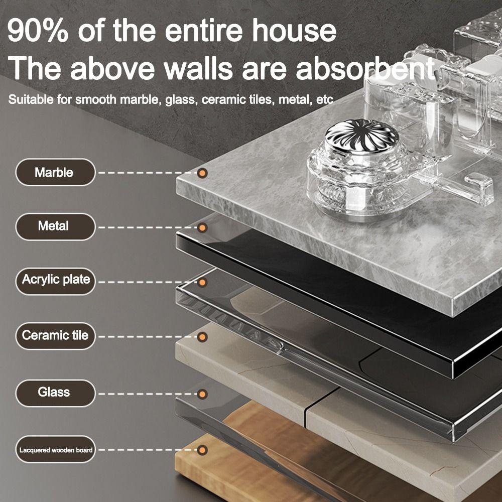 with Hooks Broom Brush Hanger Wall Mounted Bathroom Storage Rack Durable Mop Clamp Holder