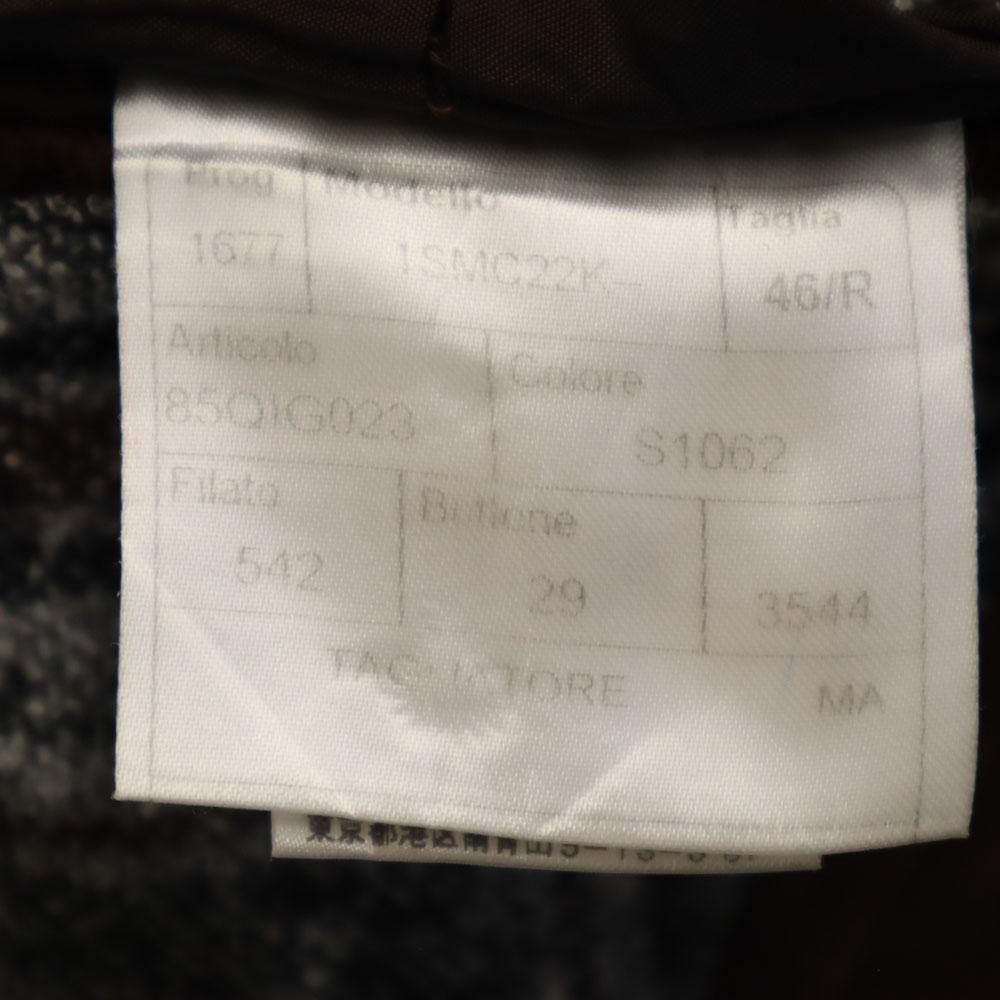 TAGLIATORE made in Italy Check Pattern tailored jacket 46 gray blazer Men's Used