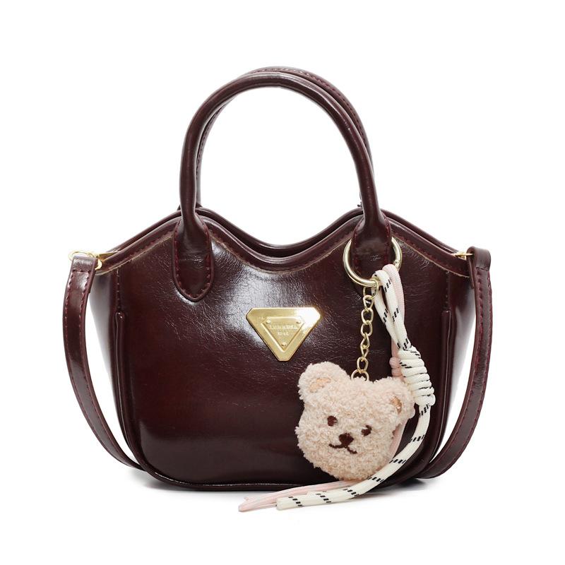 

Модная женская сумка через плечо, новая, универсальная, повседневная сумка-мессенджер no pendant темно-коричневого