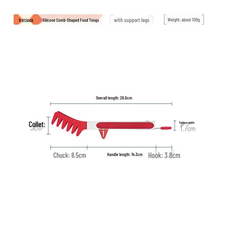 Zhishi Silicone BBQ and Food Tongs with Stand