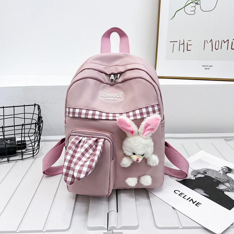 Cute Cartoon Rabbit Large Capacity Children's Backpack For Kindergarten And Outdoor Adventures
