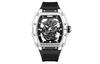 RONMAR Quartz Movement Silicone Strap Watch Men's Watches Black Dial RM-Dregon