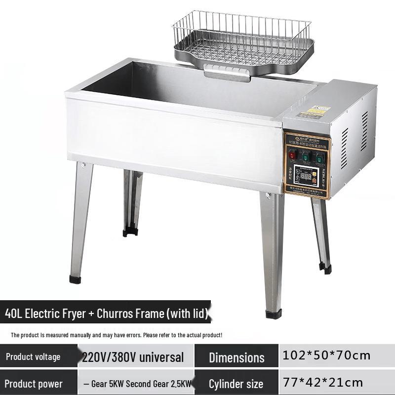 Wutuo Temperature Control Vertical Electric Deep Fryer