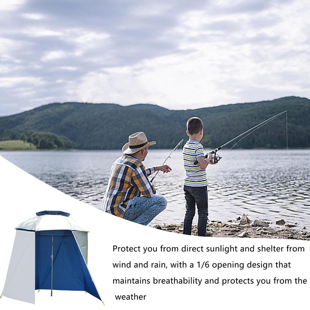 Portable Umbrella Shade Sports Umbrella Tent Waterproof Semi-Circular Fishing Umbrella Accessories UV Protection Fishing Parasol