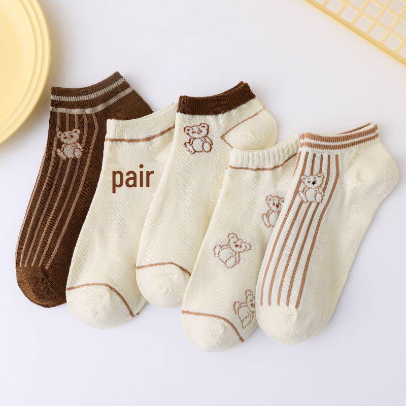 Women's Cute Summer Mid-Calf Breathable Cotton Socks - Versatile and Casual