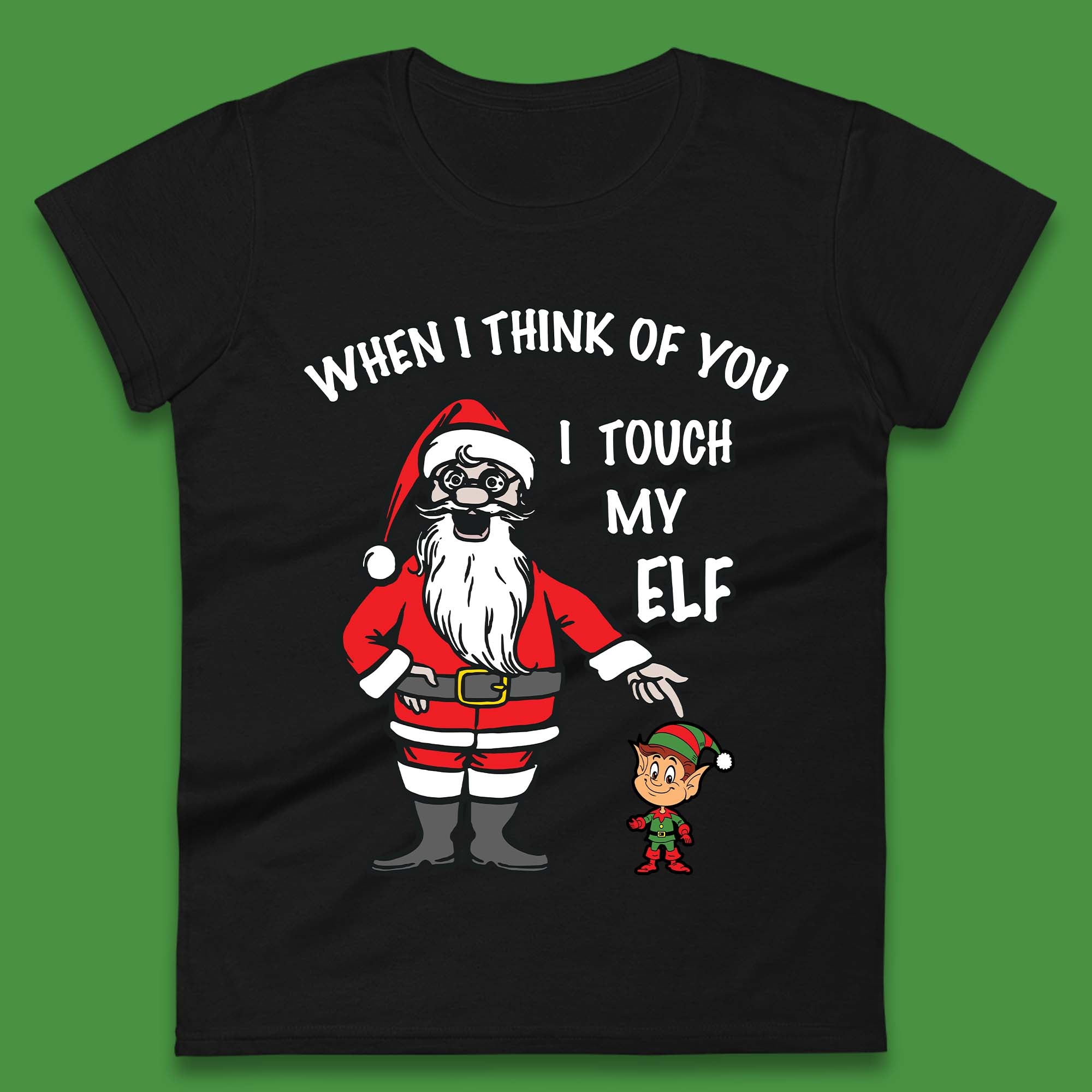Cheeky Rude Funny Christmas Womens T-Shirt Mens Tops Tees Unisex L
