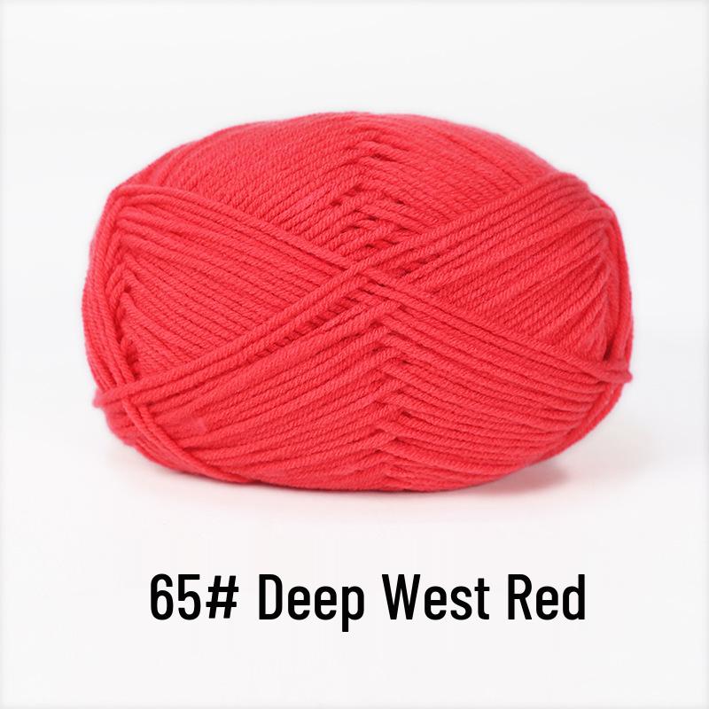 Baby 4-lagiges Milchbaumwollgarn zum Stricken von DIY-Schals oder Decken