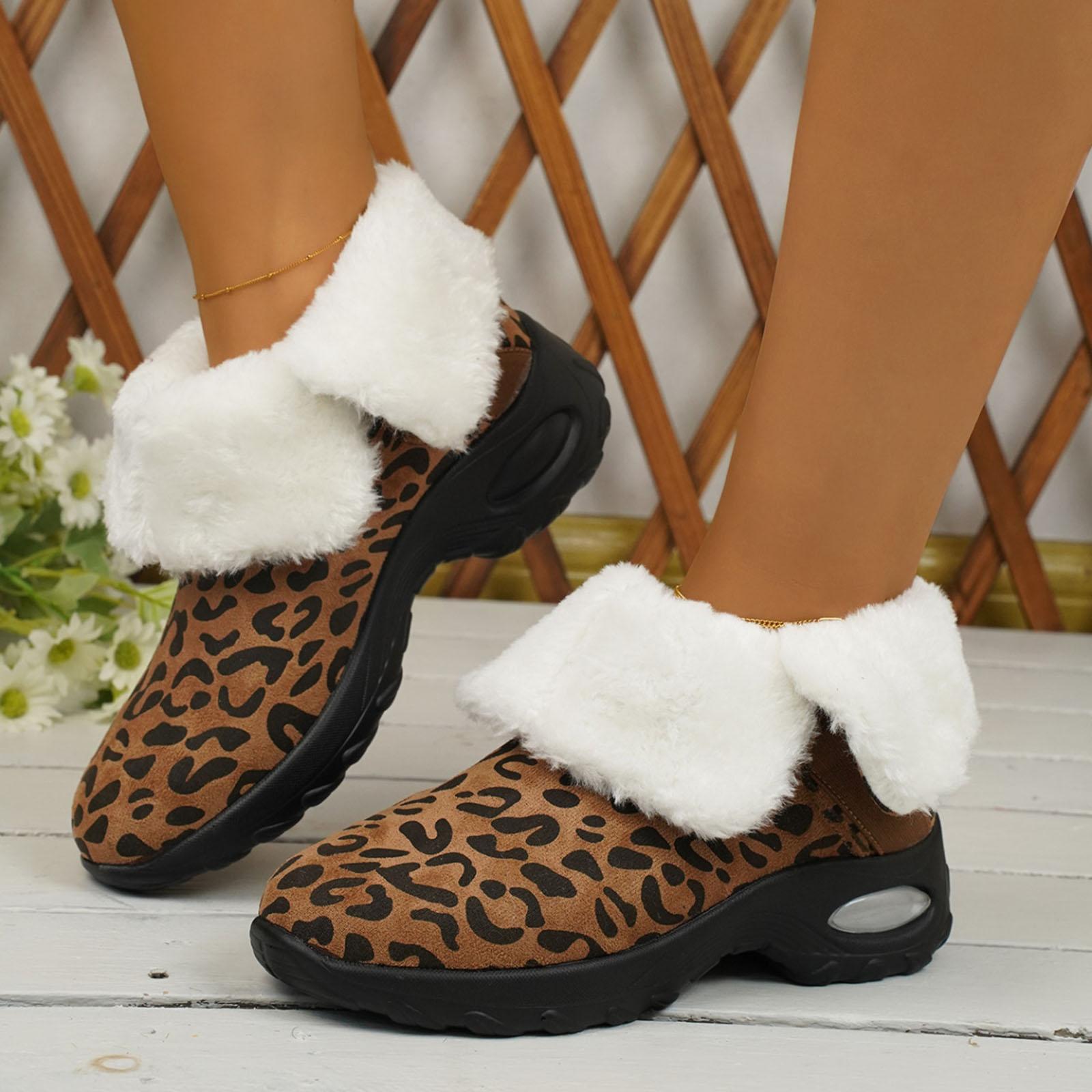 Women s Casual Comfortable Winter Wearing Fleece Lined Warm Thick Soled Boots Women Boots Non Slippery 36 хаки
